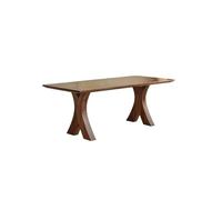NEBE Scrivania Scrivania in legno massello, soggiorno, tavolo da pranzo semplice, stile Wabi-sabi, scrivania da studio, banco da lavoro, tavolo lungo Scrivania Ufficio(200cm)