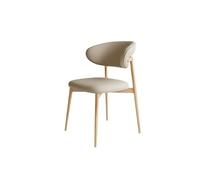 NEBE Sedia da Ufficio Sedia da pranzo in stile crema, moderna, semplice, con schienale, for tavolo, for la casa, minimalista, for il tempo libero, for negoziazione