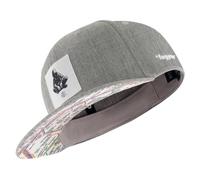 Nebelkind Berretto da baseball, unisex, con visiera piatta, con toppa Berlin, misura regolabile, unisex, con visiera dritta, grigio chiaro, Medium-Large