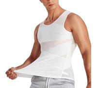 Nebility Compressione Uomo Shapewear Canotta Contenitiva Snellente Maglietta Dimagrante Fascia Pancia Sportivo Fitness Canottiera Addominale Maglia