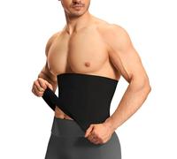 Nebility Uomo Fascia Addominale Dimagrante Corsetto Snellente Cintura Intimo Modellante Dimagrante per Uomo Fascia Pancia Sportivo Fitness Waist Trainer (Nero, XL)