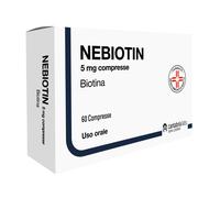 Nebiotin 5mg Biotina Per Salute Della Pelle E Anti-invecchiamento 60 Compresse