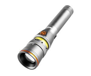 NEBO Franklin Twist - Torcia LED Potente Professionale - Completamente ricaricabile, a mani libere, 6 modalità di illuminazione - Modalità lanterna a 360 gradi - Accessori da campeggio