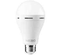 NEBO Blackout Backup - Lampadina LED e27 di emergenza - Con batteria interna ricaricabile per una luce brillante fino a 12 ore - Con gancio per appenderla