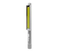 NEBO Lil Larry - Torcia LED Potente Professionale da 250 lumen - Con luce da lavoro COB - Base magnetica con clip da tasca per illuminazione a mani libere - Luce di pericolo - Rosso