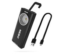 NEBO Luce da lavoro sottile | Luce tascabile luminosa con clip, gancio e base magnetica per illuminazione a mani libere