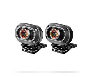 NEBO Mycro 250 - Torcia Frontale Leggera Ricaricabile e Luce per Berretto - Con Cinghia Regolabile e Resistenza all'acqua IPX4 - Confezione da 2 pezzi