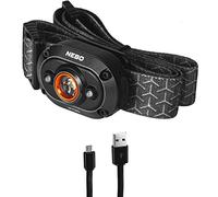 NEBO MYCRO 400 Rechargeable Headlamp | 400 Lumens, 6 Light Modes, Water Resistant, Detachable Hat Clip, Super Bright Head Lamp for Camping & Hiking, Includes Micro USB Charging Cable