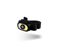 NEBO Mycro Head Torch - Lampada frontale ricaricabile e luce per berretto per corridori - Lampada frontale con cinghia per attività all'aperto, corsa e sport, resistente all'acqua-500 Lumen,Nero