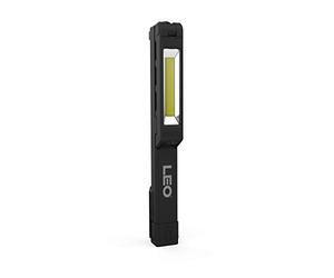 NEBO NB6657 LEO - Lampada da lavoro a LED con testa girevole multidirezionale, dimmerabile, 220 lumen, 3 AAA alcaline, base magnetica