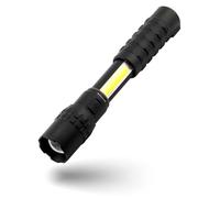 NEBO Slyde King 2K - Torcia ricaricabile da 2000 Lumen e luce da lavoro da 500 Lumen - 5 modalità di illuminazione con base magnetica,Nero