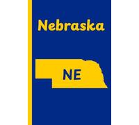 Nebraska State Journal: NE, The Cornhusker State, diary, notebook, travel log, notepad, 6x9" inch, 110 pages, college ruled.