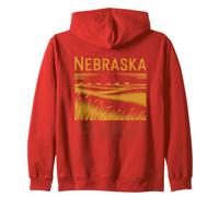 Nebraska vento a forma di terra respiro tranquillo Felpa con Cappuccio