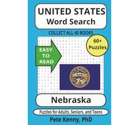 Nebraska Word Search Puzzle Book: The best Cornhusker word search book on the market 6x9" 131 pages and covers most cities and towns in Nebraska