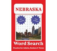 Nebraska Word Search Puzzle Book: Word searches with easy to read print about Nebraska, cities, landmarks & more, 6x9 inches, 110 pates | 50+ puzzles ... gift for vacations, holidays and free time