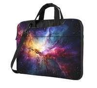 Nebula and Galaxy in The Universe Laptop Tote Bag per uomo donna manica per computer portatile borsa a tracolla valigetta messenger borsa per computer, Nero, 14 inch