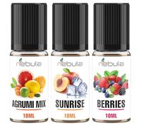 NEBULA | FRUTTATI - Kit 3 Aromi Alimentari - BERRIES, AGRUMI MIX, SUNRISE - 3x10mil MADE IN ITALY