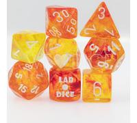 Nebula Molten/White Luminary™ Polyhedral - Set 7 punte (con bonus di)