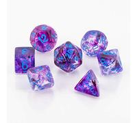 Nebula Polyhedral Nocturnal/blue Luminary 7-Die Set