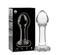 NEBULA SERIES BY IBIZA - MODEL 2 ANAL PLUG BOROSILICATE GLASS CLEAR 11 CM -O-...