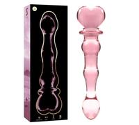 NEBULA SERIES BY IBIZA - MODEL 21 DILDO BOROSILICATE GLASS 20.5 X 3.5 CM PINK