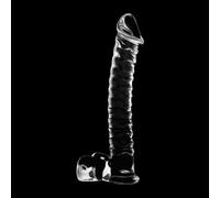 Ibiza Nebula Model 23 Dildo Borosilicate Glass 21.5x4cm Clear