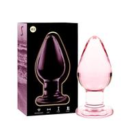 NEBULA SERIES BY IBIZA - MODEL 3 ANAL PLUG BOROSILICATE GLASS 11 X 5 CM PINK