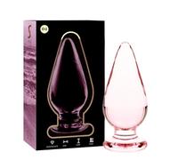 NEBULA SERIES BY IBIZA - MODEL 4 ANAL PLUG BOROSILICATE GLASS 11 X 5 CM PINK
