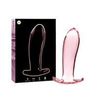 Ibiza Nebula Model 5 Anal Plug Borosilicate Glass 12.5x3.5cm Pink