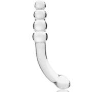Ibiza Nebula Model 14 Dildo Borosilicate Glass 18.5x3cm Clear