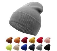 NebulaGlam Beanie Hat, Cappello Invernale Lavorato a Maglia Cappello, Hat Hut Berretto Cappello Invernale da Donna Uomo, Design Classico - Moderno - Morbido - Elastico - Traspirante (Grigio)