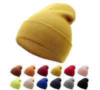 NebulaGlam Beanie Hat, Cappello Invernale Lavorato a Maglia Cappello, Hat Hut Berretto Cappello Invernale da Donna Uomo, Design Classico - Moderno - Morbido - Elastico - Traspirante (Zenzero)