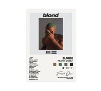 NebulaNova Frank Ocean Blonde Poster su Tela per Camera Album Estetico, Arte da Parete, Arredamento Moderno, Regalo per Adolescenti 16x24 Pollici Senza Cornice