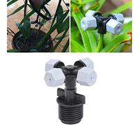 Nebulizzatore a nebulizzazione, microirrigatore a sprinkler, ugello a sprinkler, nebulizzatore a nebulizzazione, irrigatore a 4 uscite, per irrigazione da giardinaggio Raffreddamento con