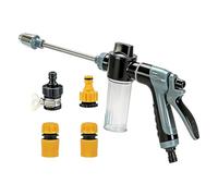 Nebulizzatore a pressione per tubo, testa di controllo 'acqua, connettore filettato, ugello nebulizzatore, kit di lavaggio per esterni, kit di pulizia multiuso, per patio, prato
