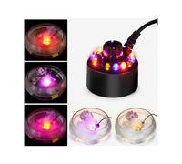 Nebulizzatore a ultrasuoni - 12 LED variabili - Dispositivo nebulizzatore per fontana/laghetto/specchio - Effetto nebbia 400 ml/h Ruikalucky_Surprise
