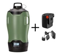 Nebulizzatore automatico antizanzare Stocker Geyser E-25 MI 21 V Verde + 1 Batteria 2,6 Ah 21 V + Caricabatterie doppio 21 V