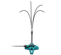 Nebulizzatore da terra per patio esterno Nebulizzatori regolabili a 4 teste per patio esterno con tubo di alimentazione dell'acqua da 26,2 piedi Raffreddamento estivo Nebulizzatori da esterno portatil