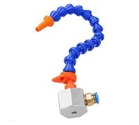 Nebulizzatore di refrigerante per fresatrice, sistema raffreddamento a nebbia con base magnetica, pompa spray lubrificazione CNC Mini mulino ugello in metallo Tubo to Single tube 19.7 in Round Nozzle