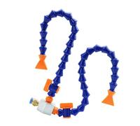 Nebulizzatore di refrigerante per fresatrice, sistema raffreddamento a nebbia con base magnetica, pompa spray lubrificazione CNC Mini mulino ugello in metallo Tubo tor Double tube 11.8 in Flat Nozzle