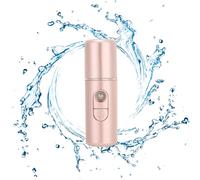 Nebulizzatore Nano Face Mist, Umidificatore Idratante Portatile, Spray Viso Nebbia Fredda Ricaricabile USB(Rosa)