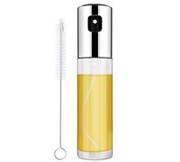 Nebulizzatore Olio 100ml con 1 Spazzole, Olio Spruzzatore Aceto Olio Spray Cucina Acciaio Inossidabile Bottiglia di Vetro Oil Sprayer Dispenser Oliera Spruzzo per Pasta, Insalata - 1 Pack