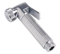 Nebulizzatore per bidet con finitura cromata per WC e soffione Wudu Shattaf in lega di zinco con grilletto on/off integrato (argento)