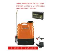 Nebulizzatore Pompa 16LT a Spalla a Batteria 12v Irroratrice Elettrica ideal sta