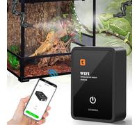 Nebulizzazione per Teca Rettili, Glovios Umidificatore per Rettili con Ugelli a 360°, Umidificatore Rotante per Anfibi Rettili Piante Fiori