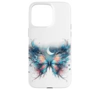 Nebulosa Farfalla Blu Chiaro di Luna Galassia Mistica Farfalle Custodia per iPhone 15 Pro Max
