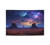 Nebulosa nel deserto Monumento Valley Paesaggio Banner Party Decor Sfondo Bandiera Festa di Compleanno Fotografia Sfondo Decorazione Striscioni e Segnali Decorazione da Parete Banner Feste Forniture