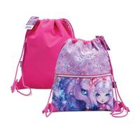 Nebulous Stars Borsa da viaggio sportiva con tasche, Nylon, Rosa fucsia-Lilla, 35 x 45 x 2 cm