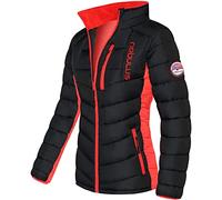 Nebulus Giacca da donna Graffity, calda, per attività all'aria aperta, pratica e versatile giacca invernale, nero/rosso, s