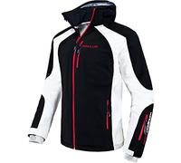 Nebulus Rockshell - Giacca da sci Softshell, uomo, nero (Bianco/Nero), XXL